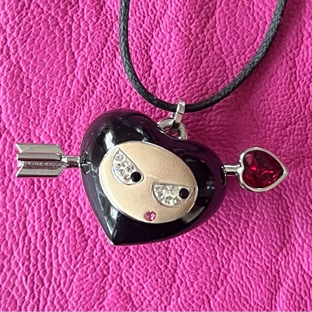 Swarovski Heart Pendant on cord
